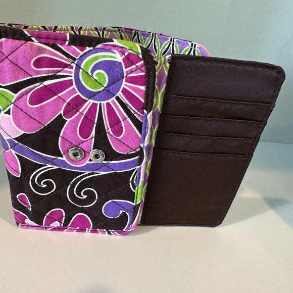 Vera Bradley EURO WALLET in PURPLE PUNCH - Picture 6 of 6